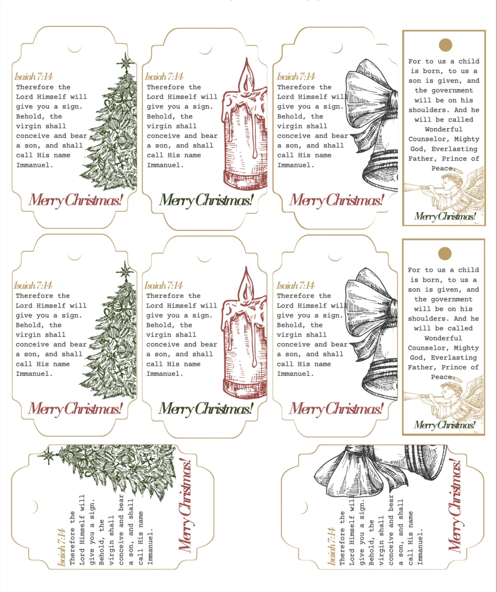 101 best free printable christmas gift tags - single girl's diy